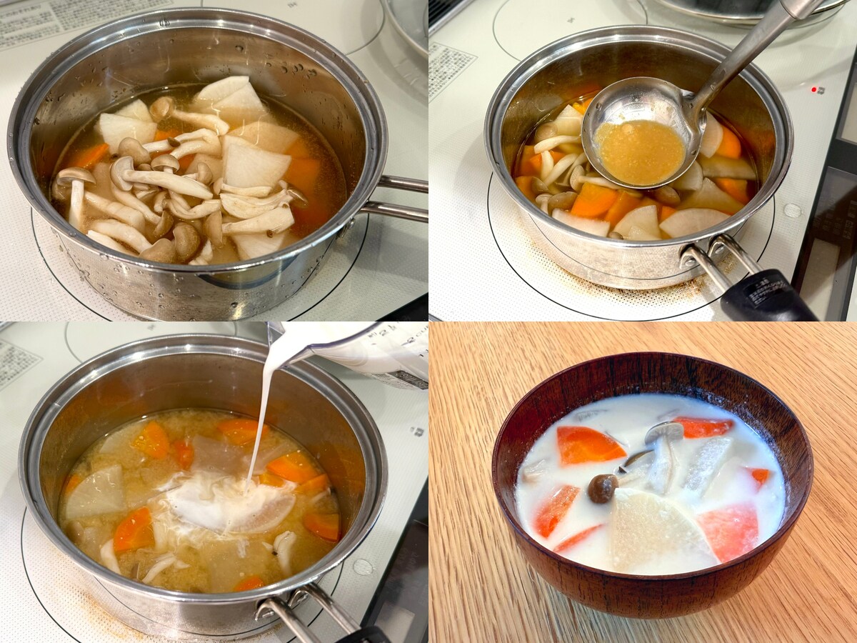 JA全農がおすすめの「味噌ミルクスープ」