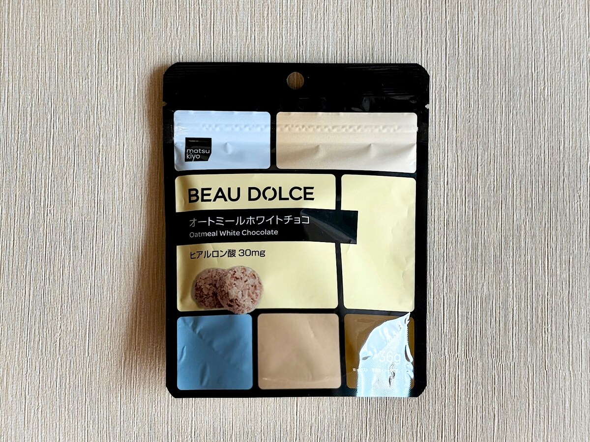 「matsukiyo BEAU DOLCE オートミールホワイトチョコ 36g」213円（税込）