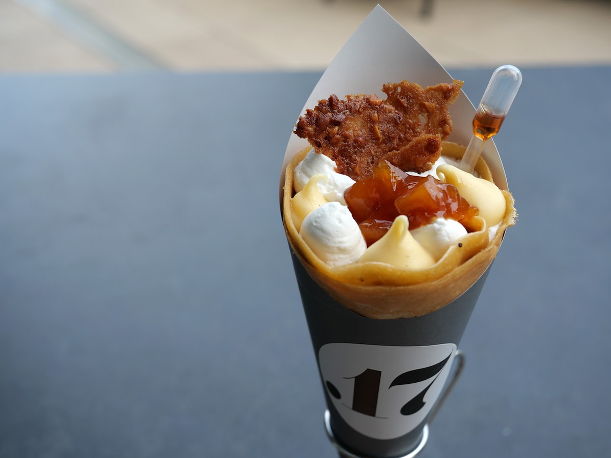 .17cafe「林檎のキャラメリゼとカスタード（1200円）」