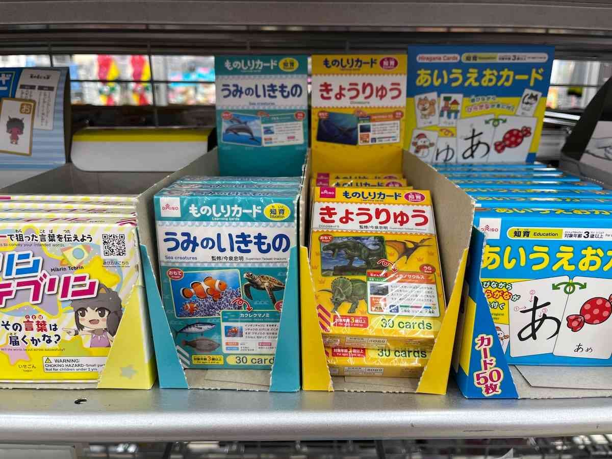 ダイソーの「ものしりカード」