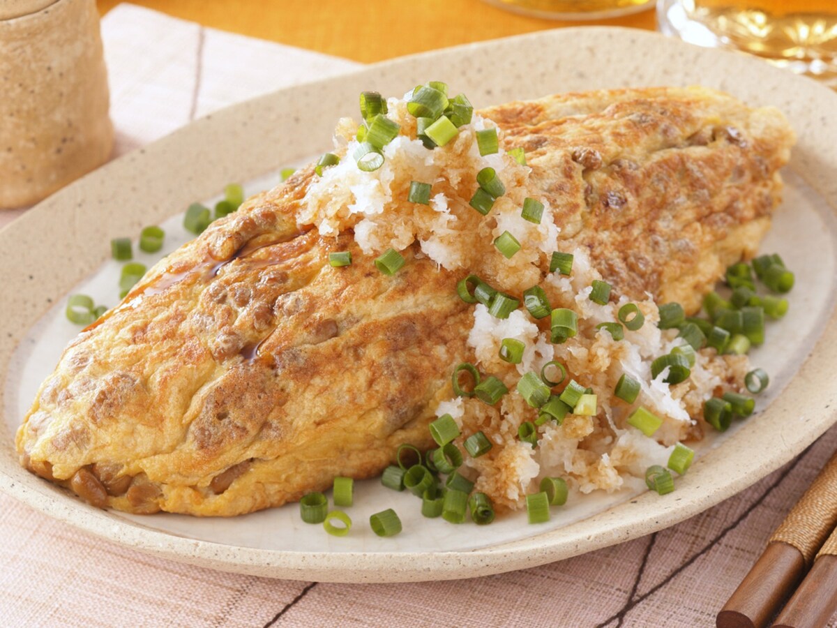 納豆オムレツ