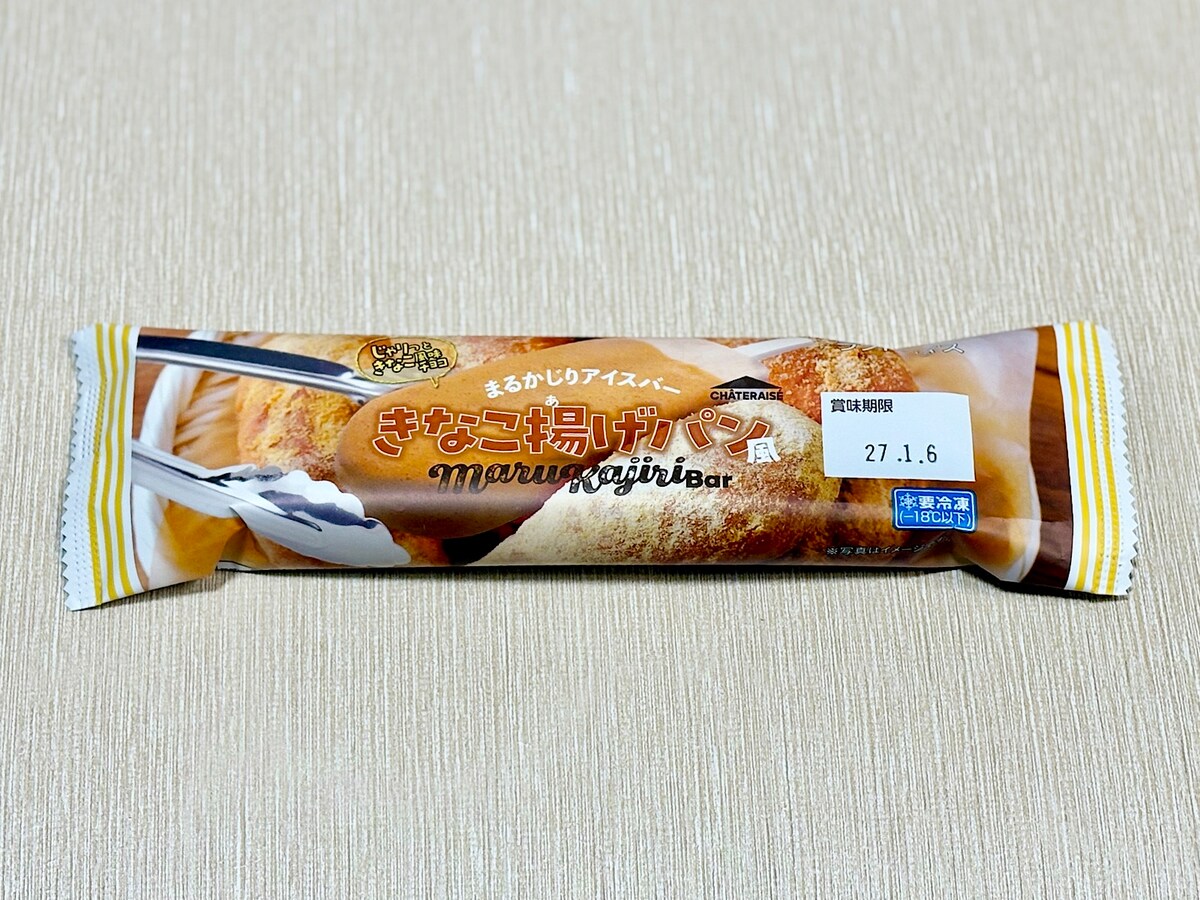 「まるかじりアイスバー きなこ揚げパン風」86円（税込）
