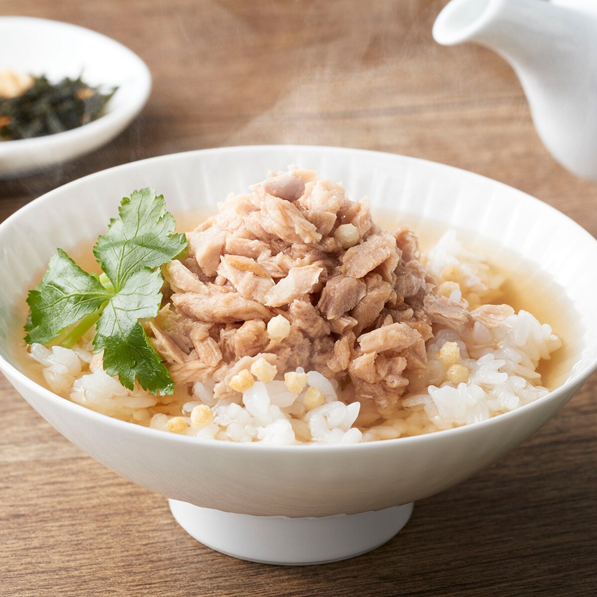 シーチキンの出汁茶漬け