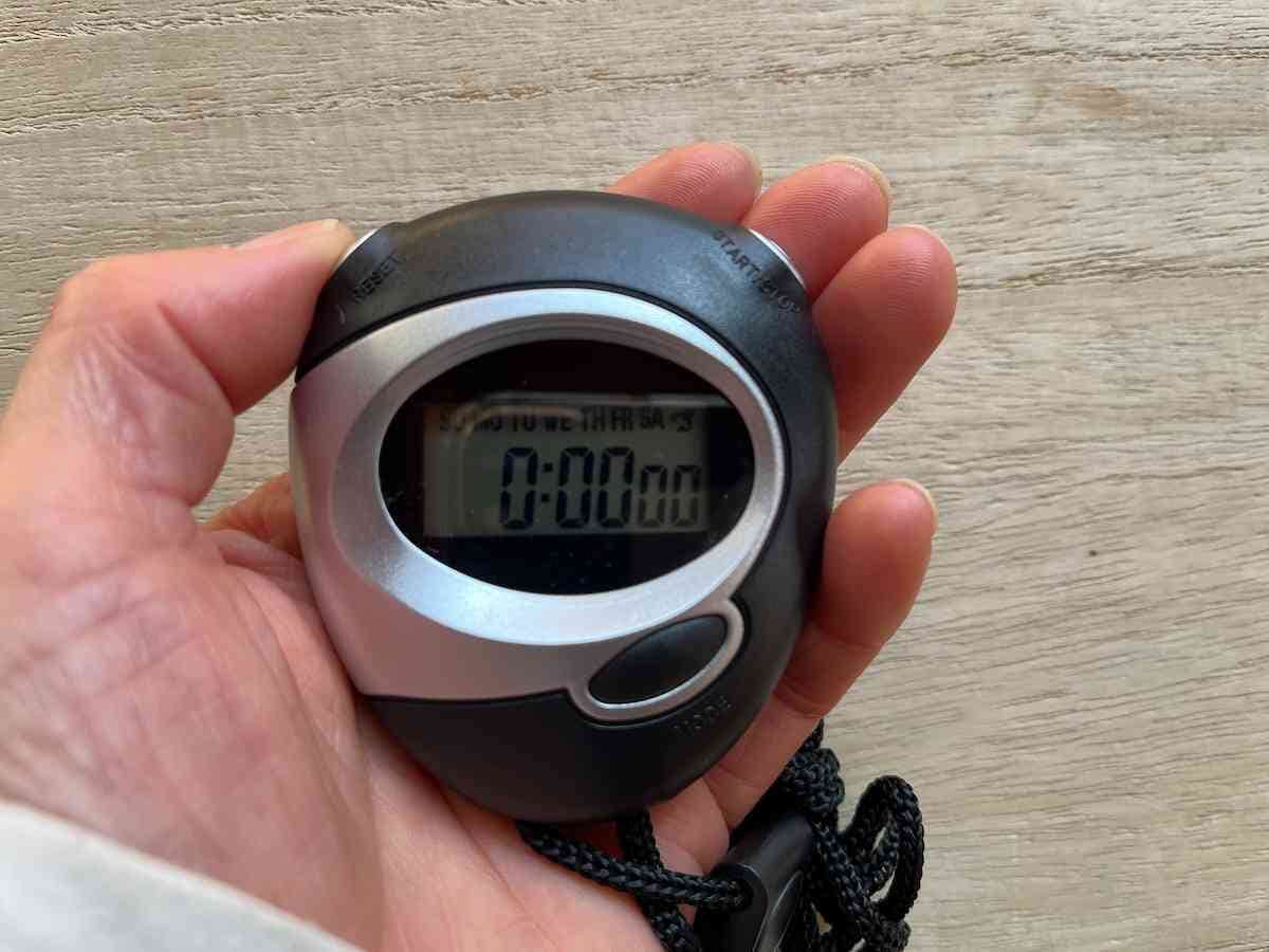 リセットボタンで0に戻る