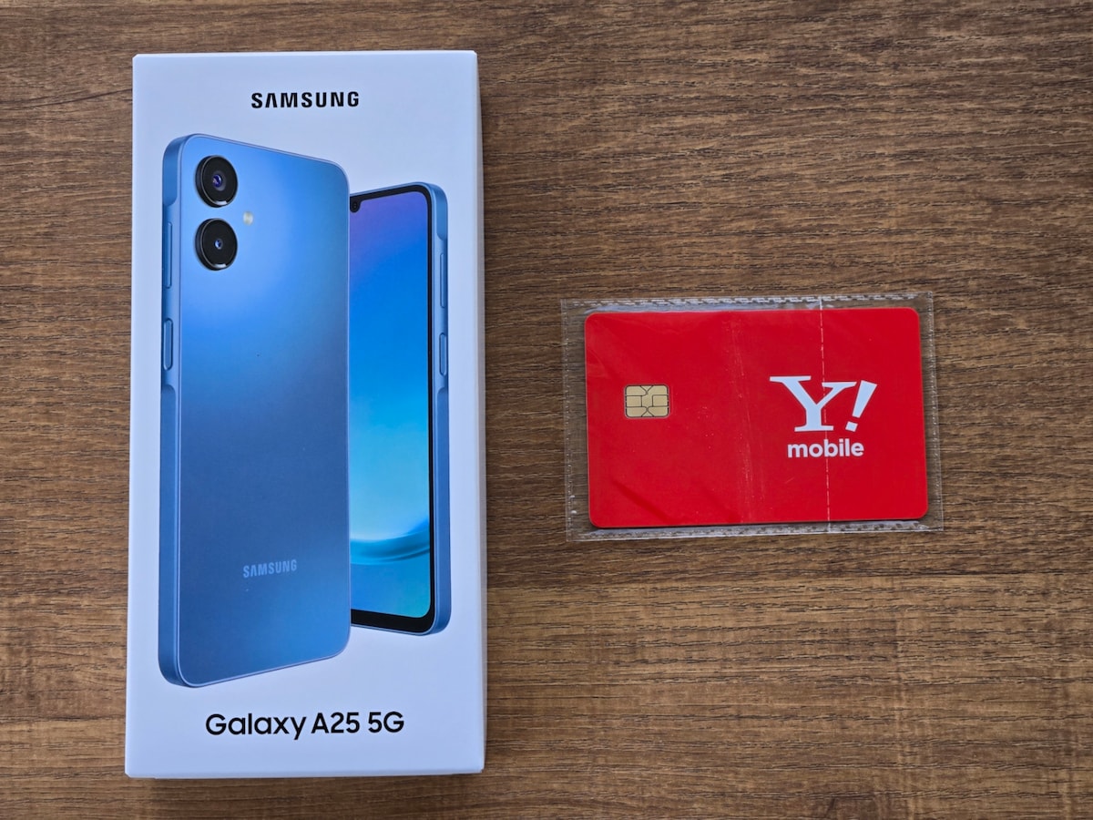 SIMカードとセット購入したGalaxy A25 5G
