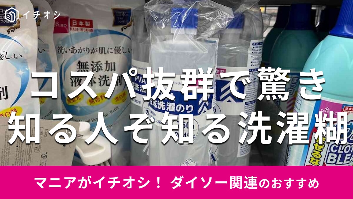 100均ダイソーの「洗濯糊」はコスパ抜群！おすすめは使い道いろいろで便利な「PVA合成洗濯のり」