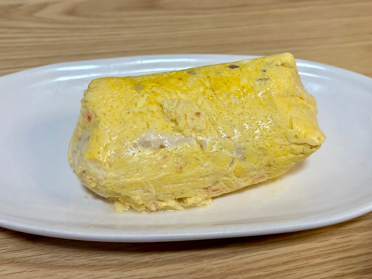 電子レンジで約4分温めて袋から取り出せば出来上がり。簡単につるんと取り出せました！