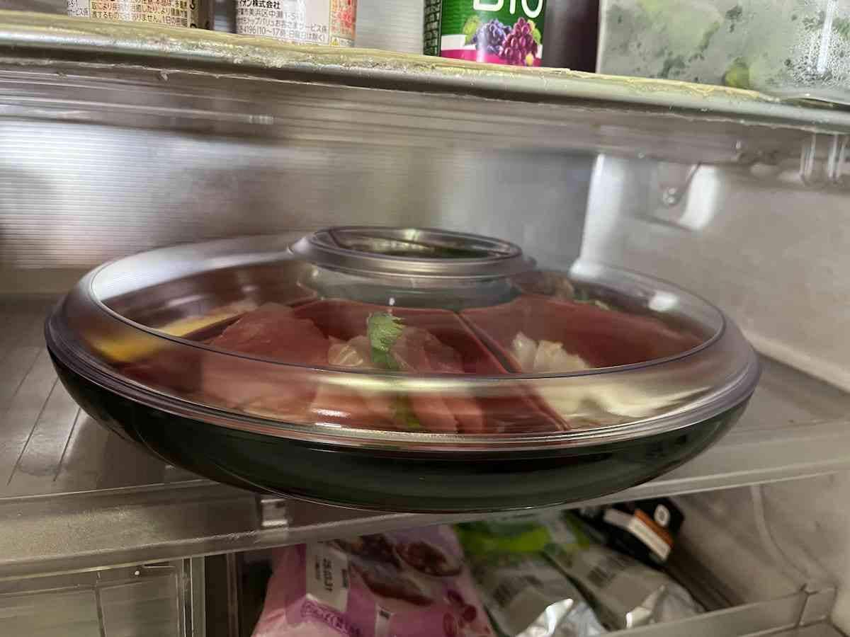 冷蔵庫で保管する時にふたが活躍