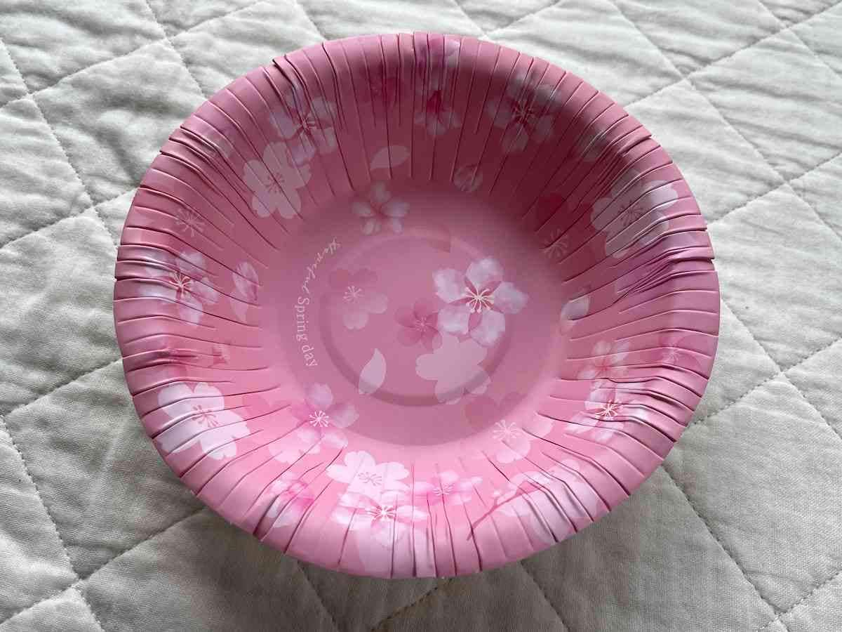 ダイソーの「紙ボウル（さくら、15.5cm）」