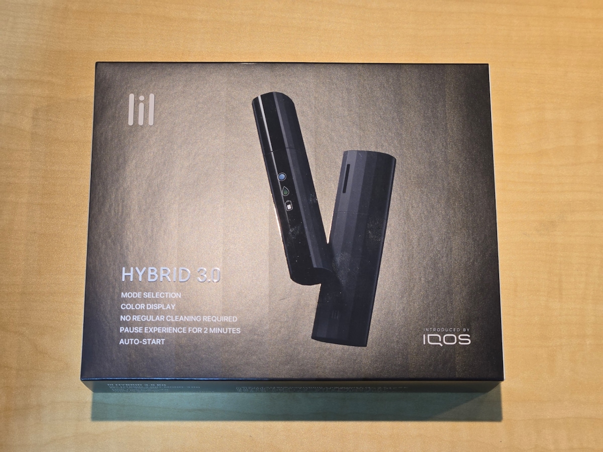 「lil HYBRID 3.0 introduced by IQOS」のパッケージ