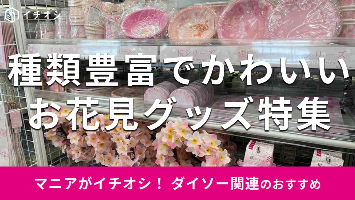100均ダイソーの「お花見グッズ」は種類豊富で100円から売ってる！おすすめ8選【2025年最新】