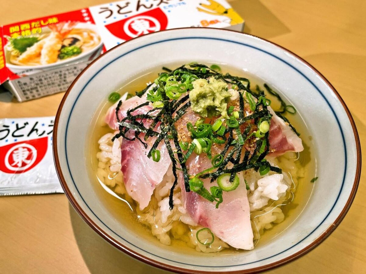 うどんスープでだし茶漬けも簡単