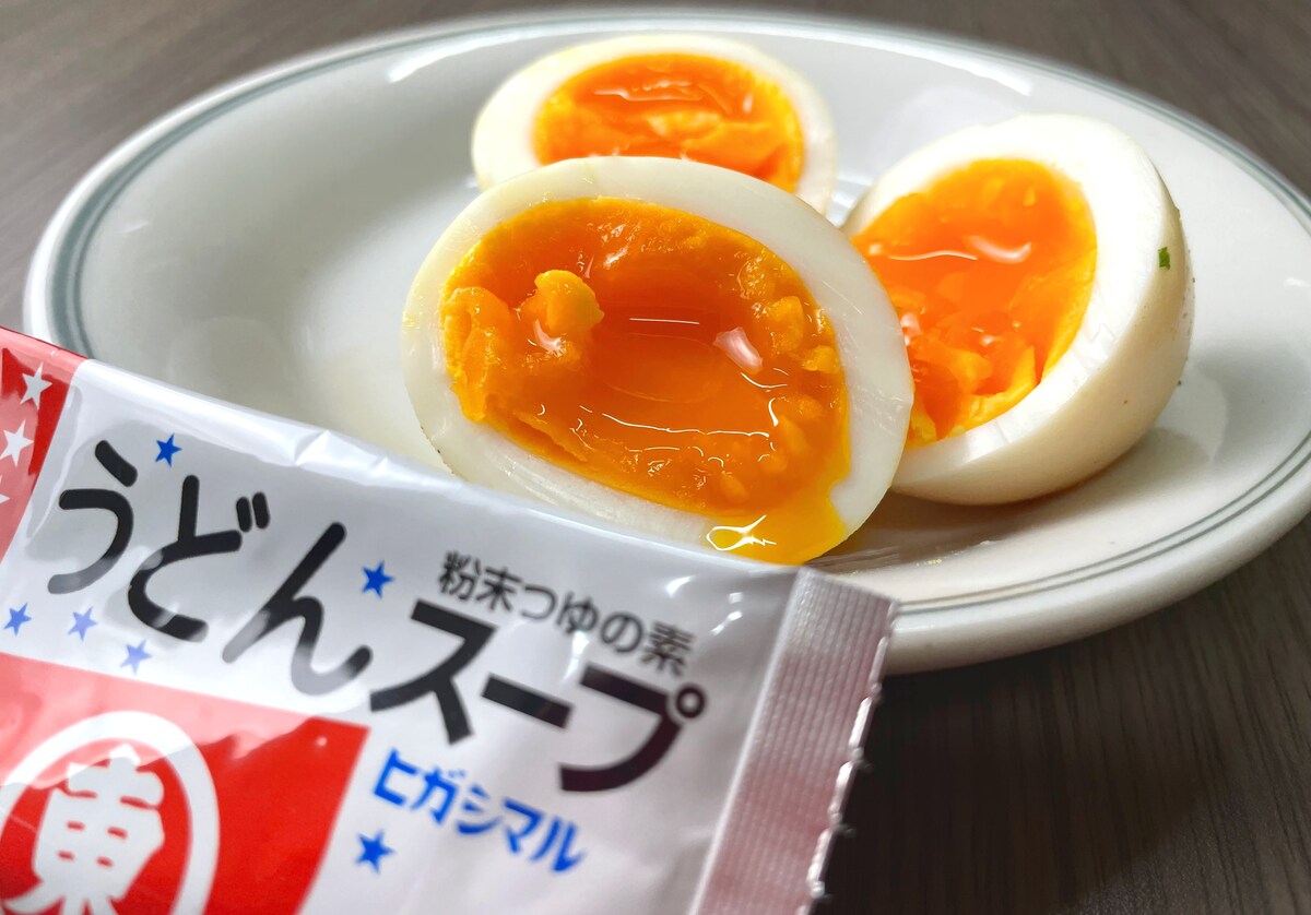 うどんスープ１つで味玉