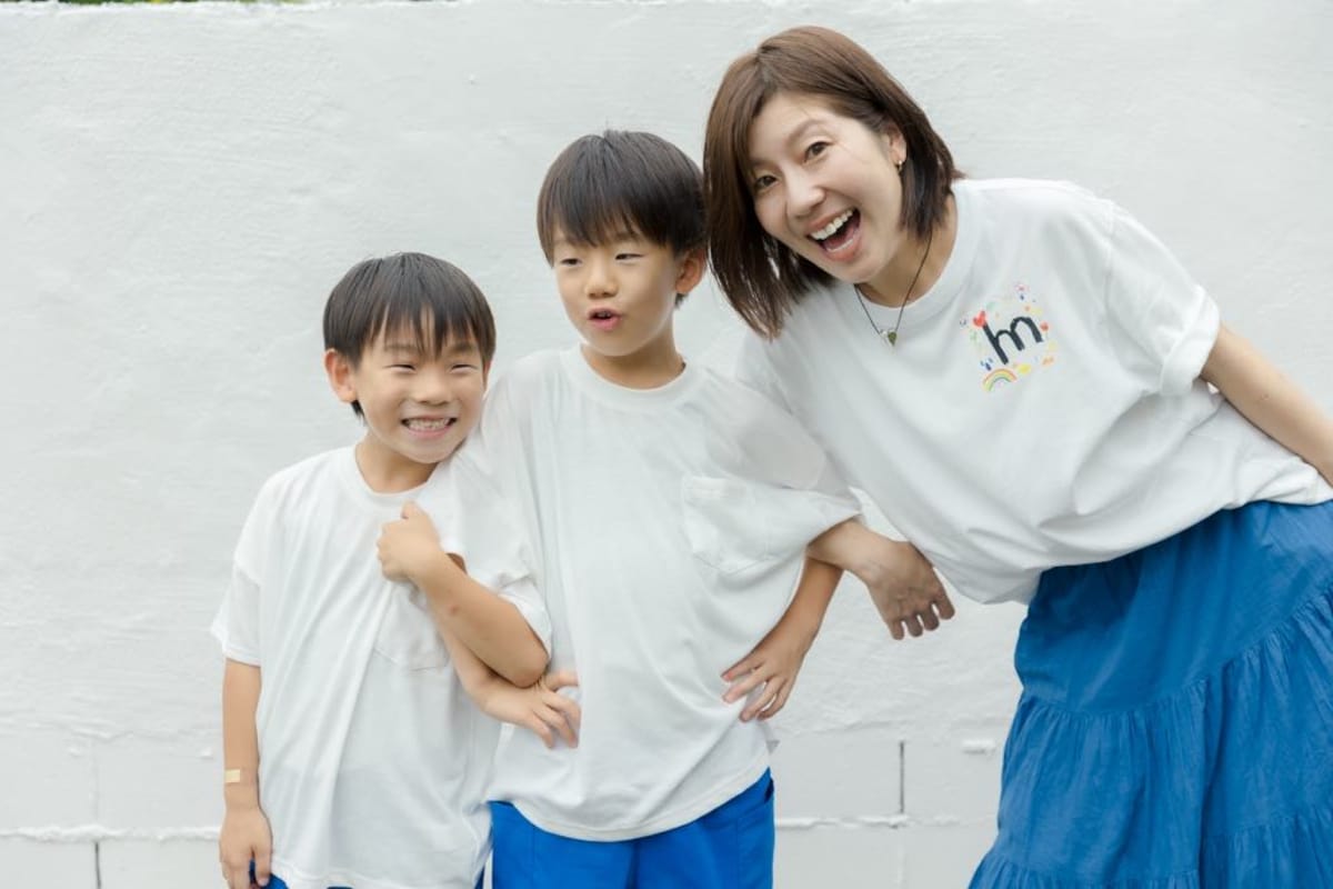 堀美香さんと息子さんたち
