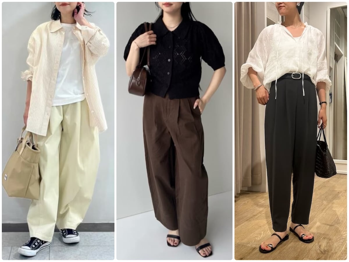 トレンドのバレルレッグパンツ、どうはくのが正解？