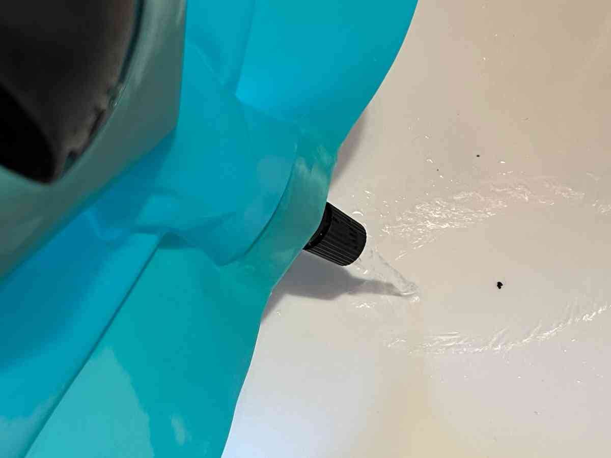洗濯が終わったらバルブを緩めて水を抜く
