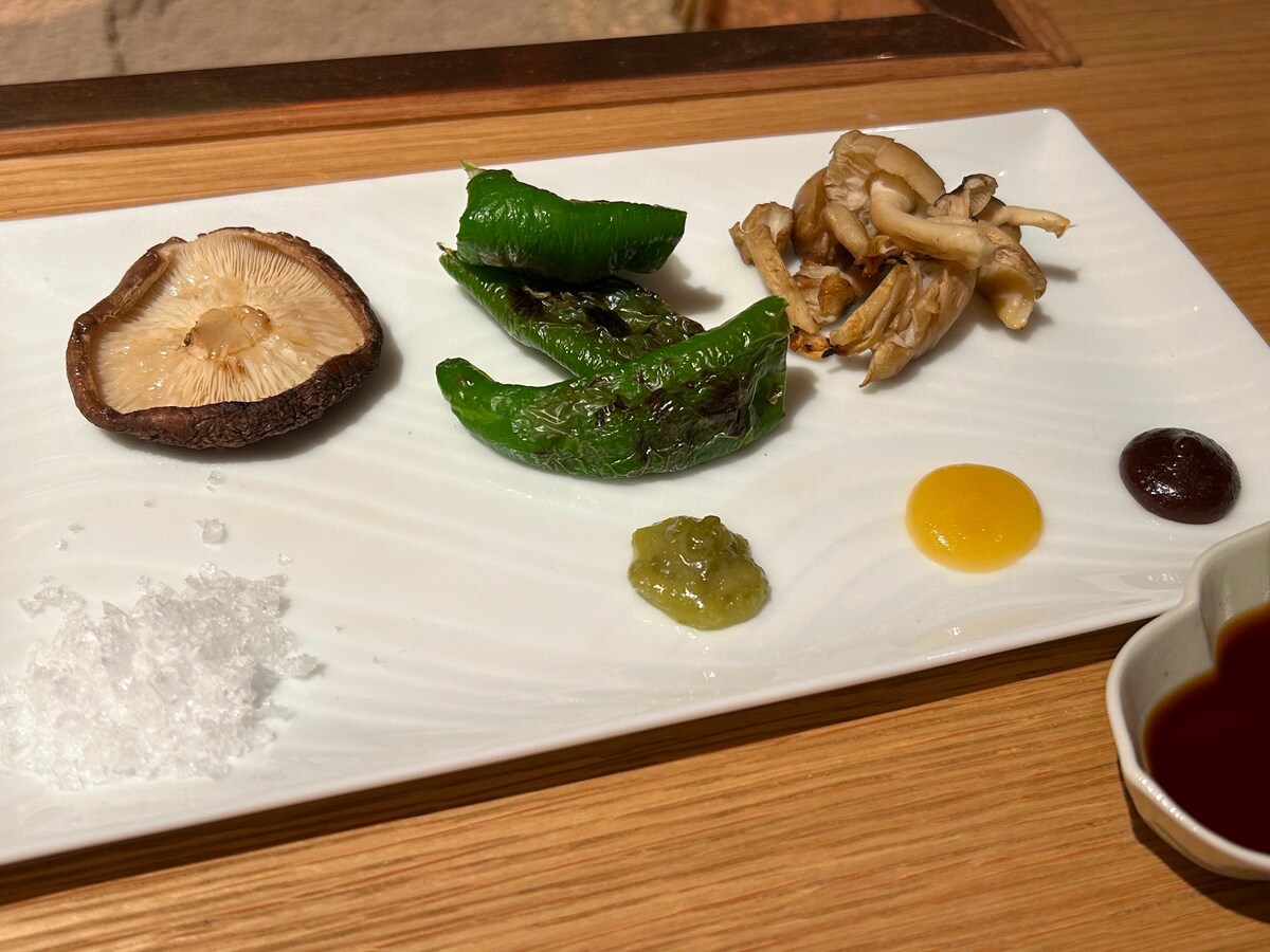 野菜の炭火焼