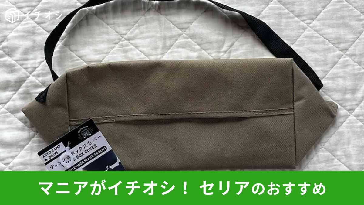 【セリア】ヘッドレスト活用「ティッシュケース」で車内快適!すぐに取り出せて便利