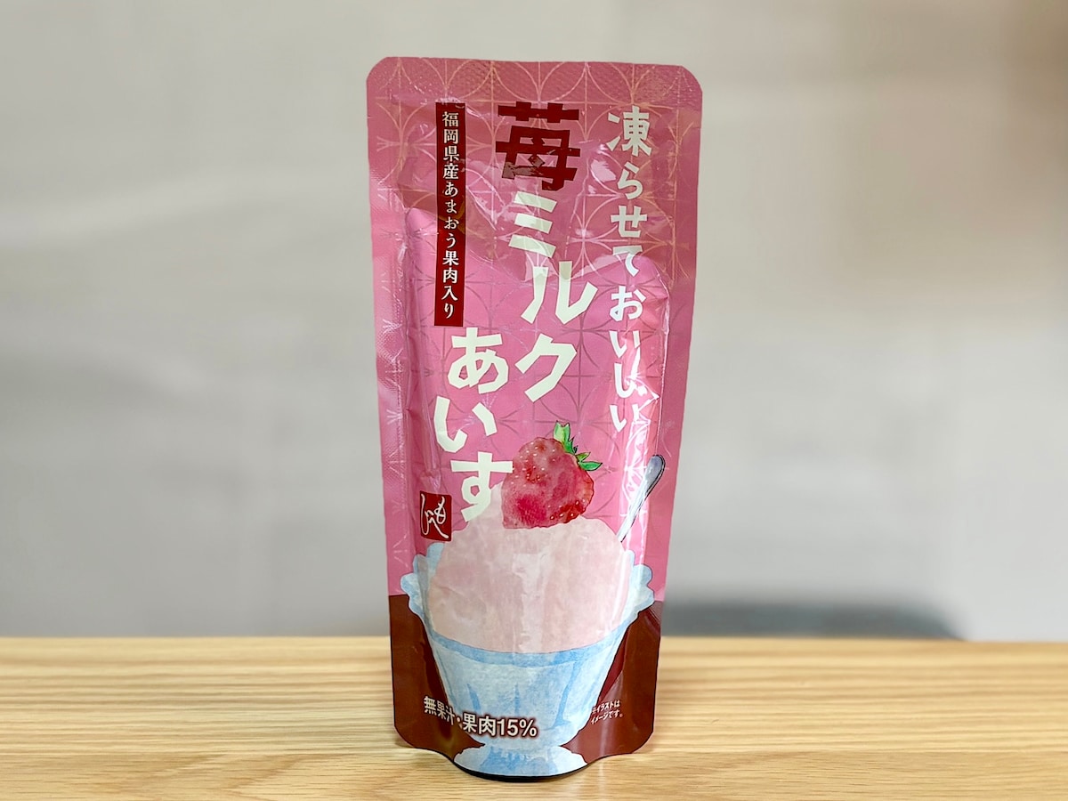 「凍らせておいしい 苺ミルクあいす 100g」198円（税込）