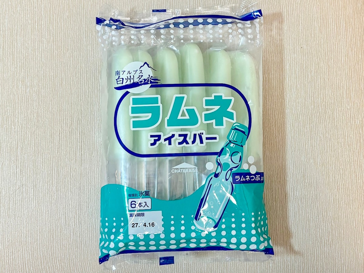 「ラムネアイスバー」6本入259円(税込)