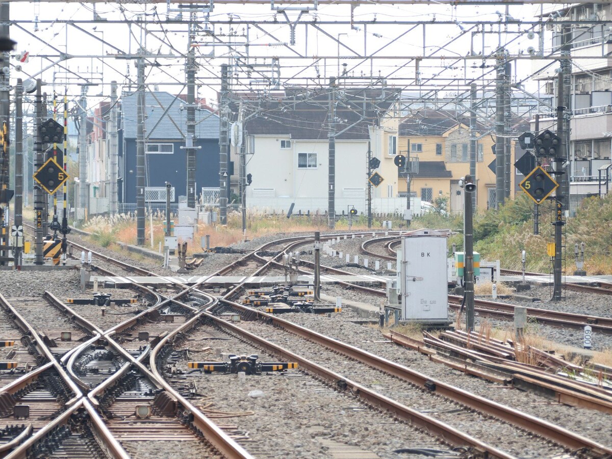 小川駅ホーム南端