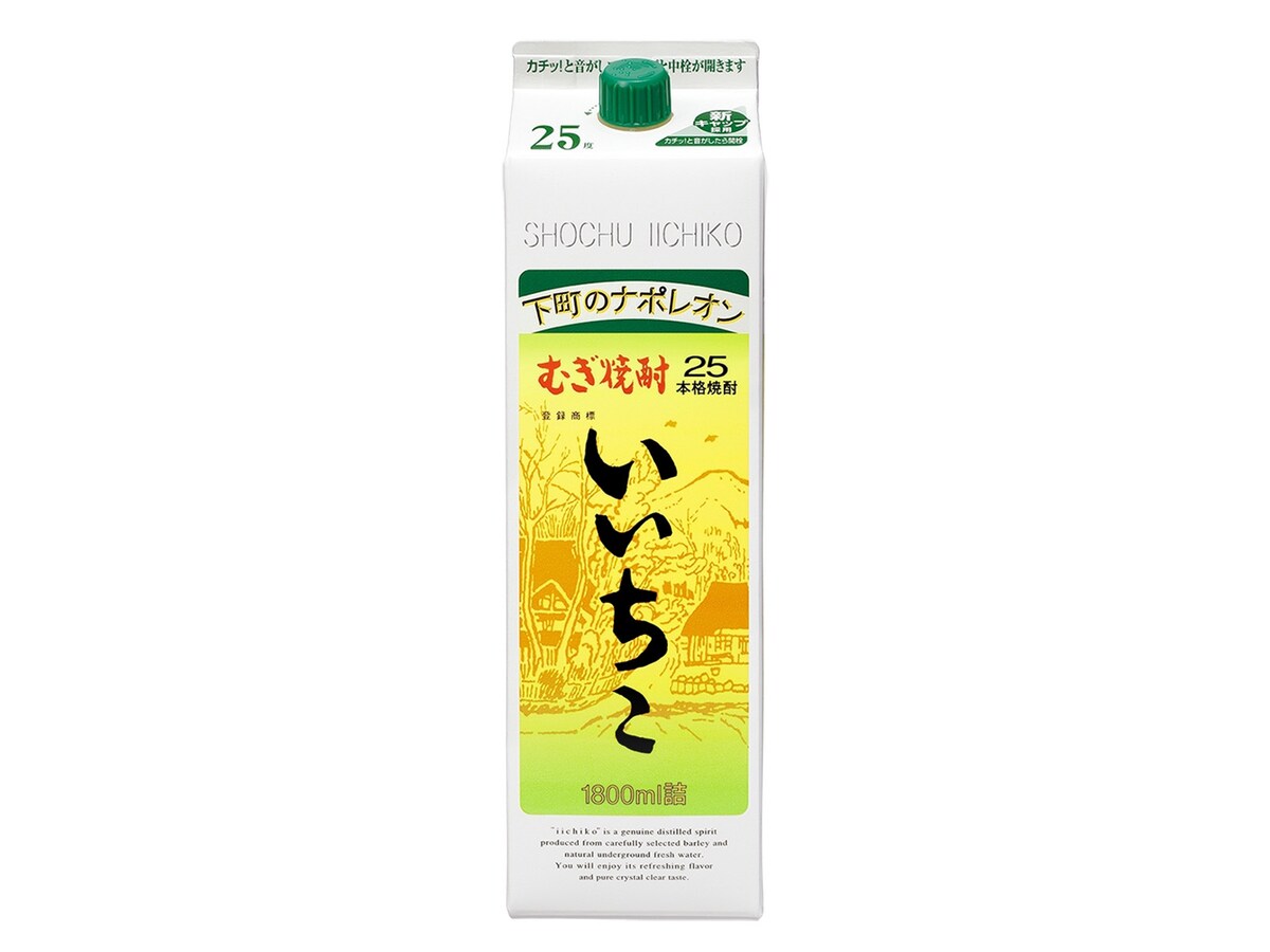 2位は「いいちこパック25度 1.8L」 ※画像：三和酒類 いいちこ 公式Webサイト