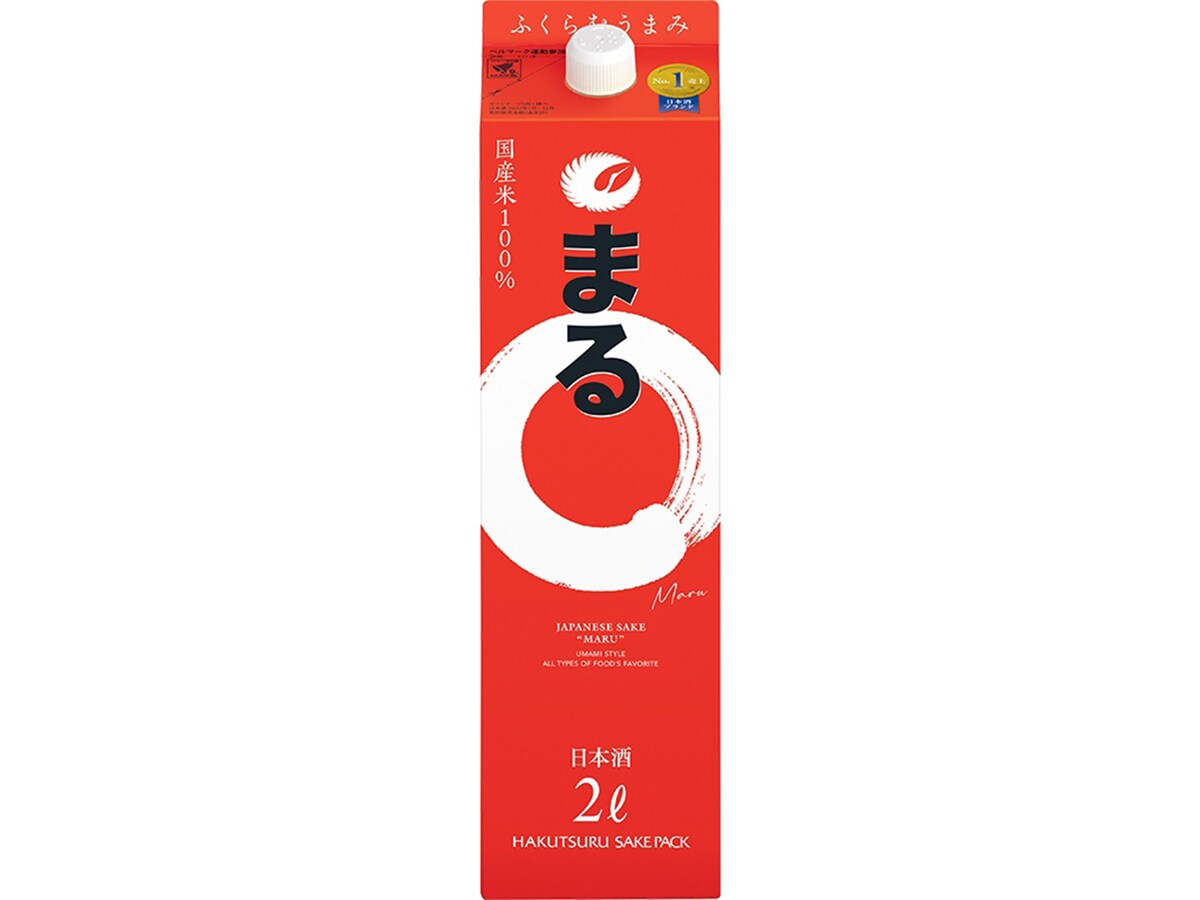 1位は「まる サケパック 2L」 ※画像：白鶴酒造 公式Webサイト