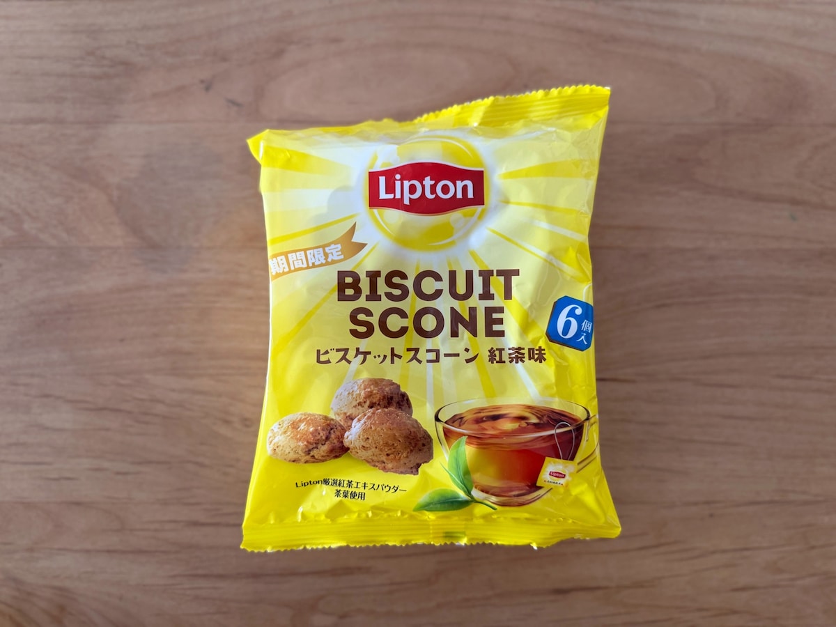 リプトンの焼き菓子「ビスケットスコーン 紅茶味」