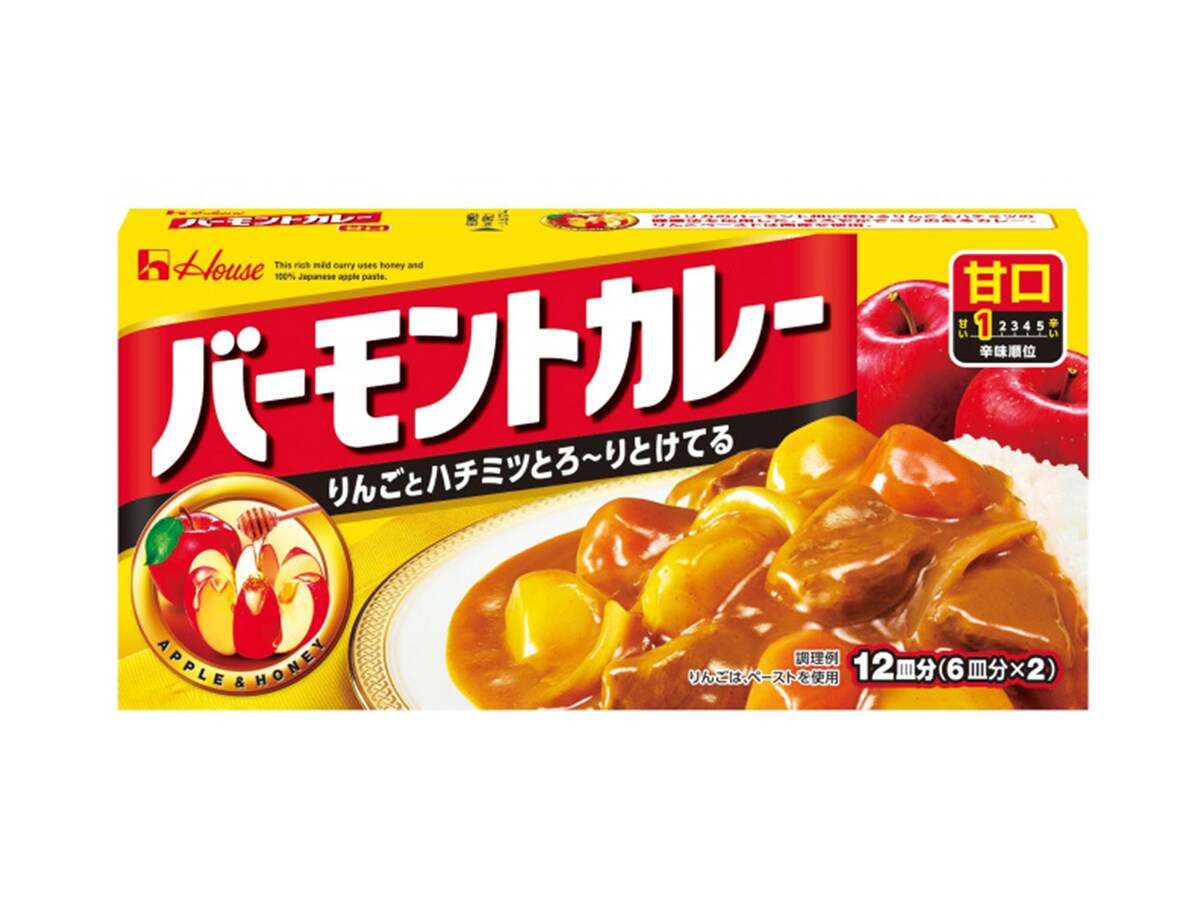 2位は「バーモントカレー 甘口 230g」 ※画像：ハウス食品 公式Webサイト
