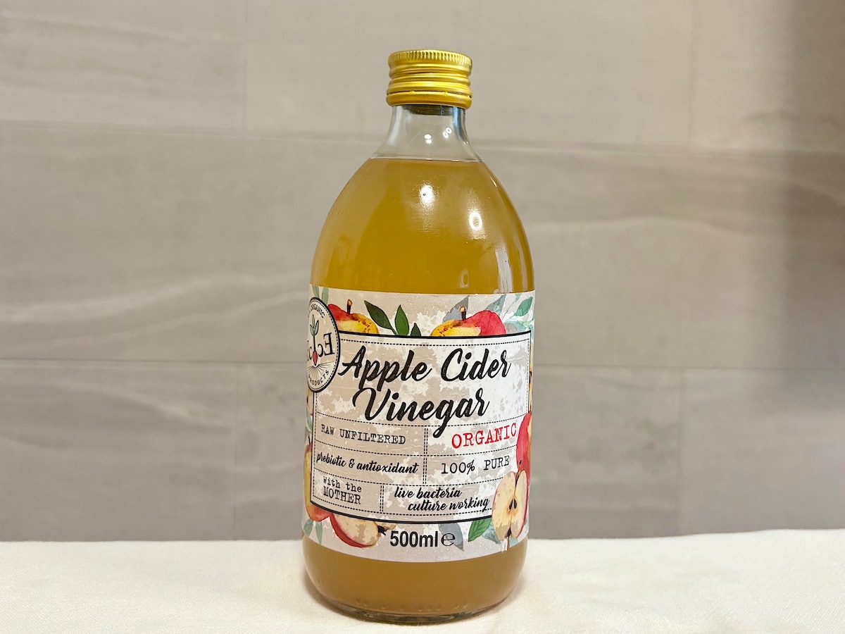 「エコヴィナル有機アップルサイダービネガー 500ml 」647円（税込）