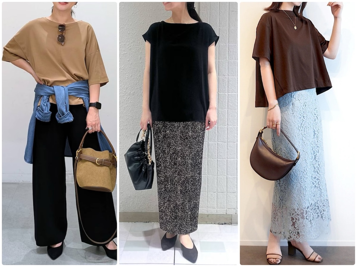 秋のはじまりにアラフォー女性が着たい！ 大人のTシャツコーデ