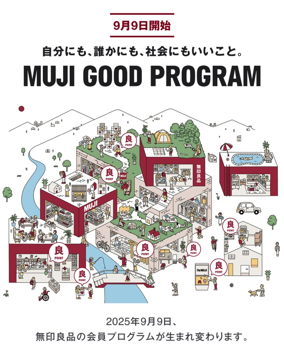 無印良品がマイル制度を廃止。ポイント化へ