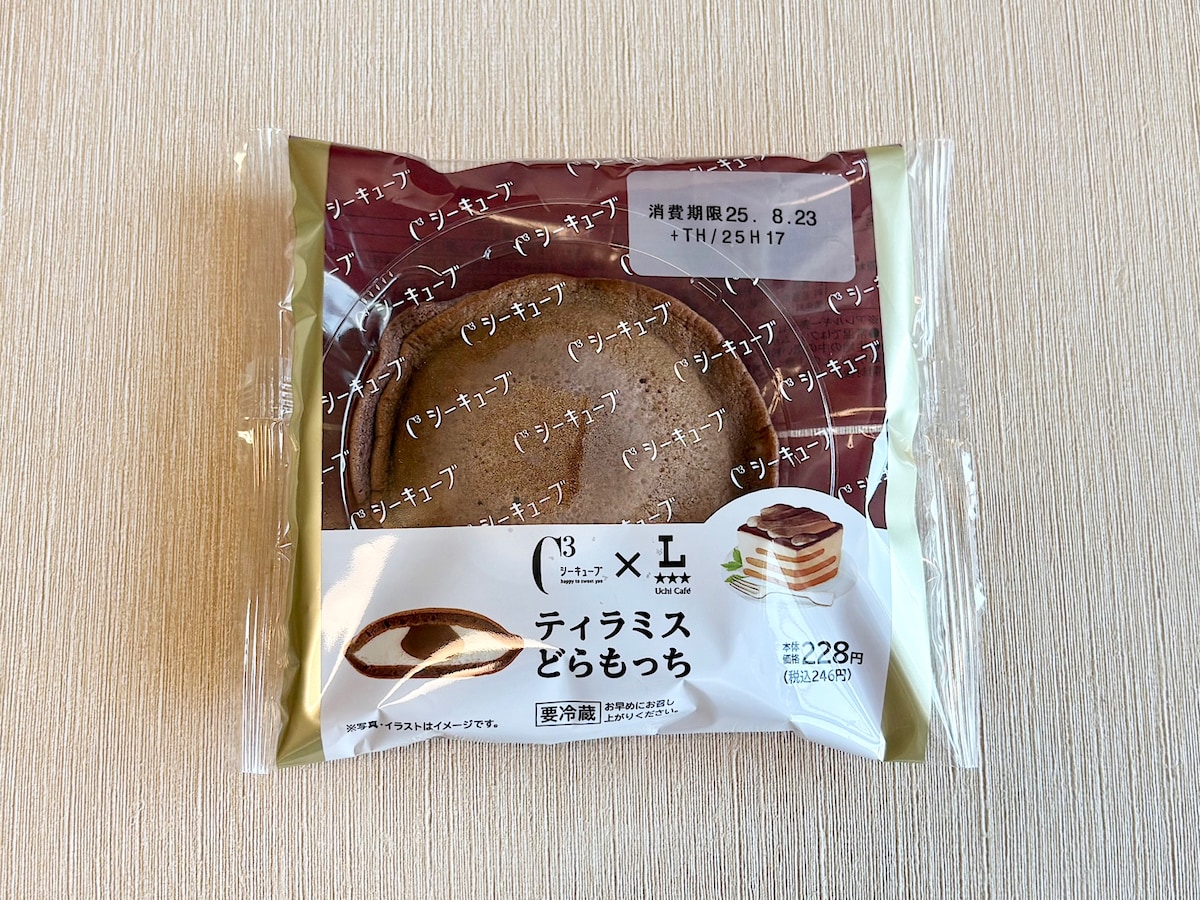 「Uchi Café×シーキューブ ティラミスどらもっち」246円（税込）