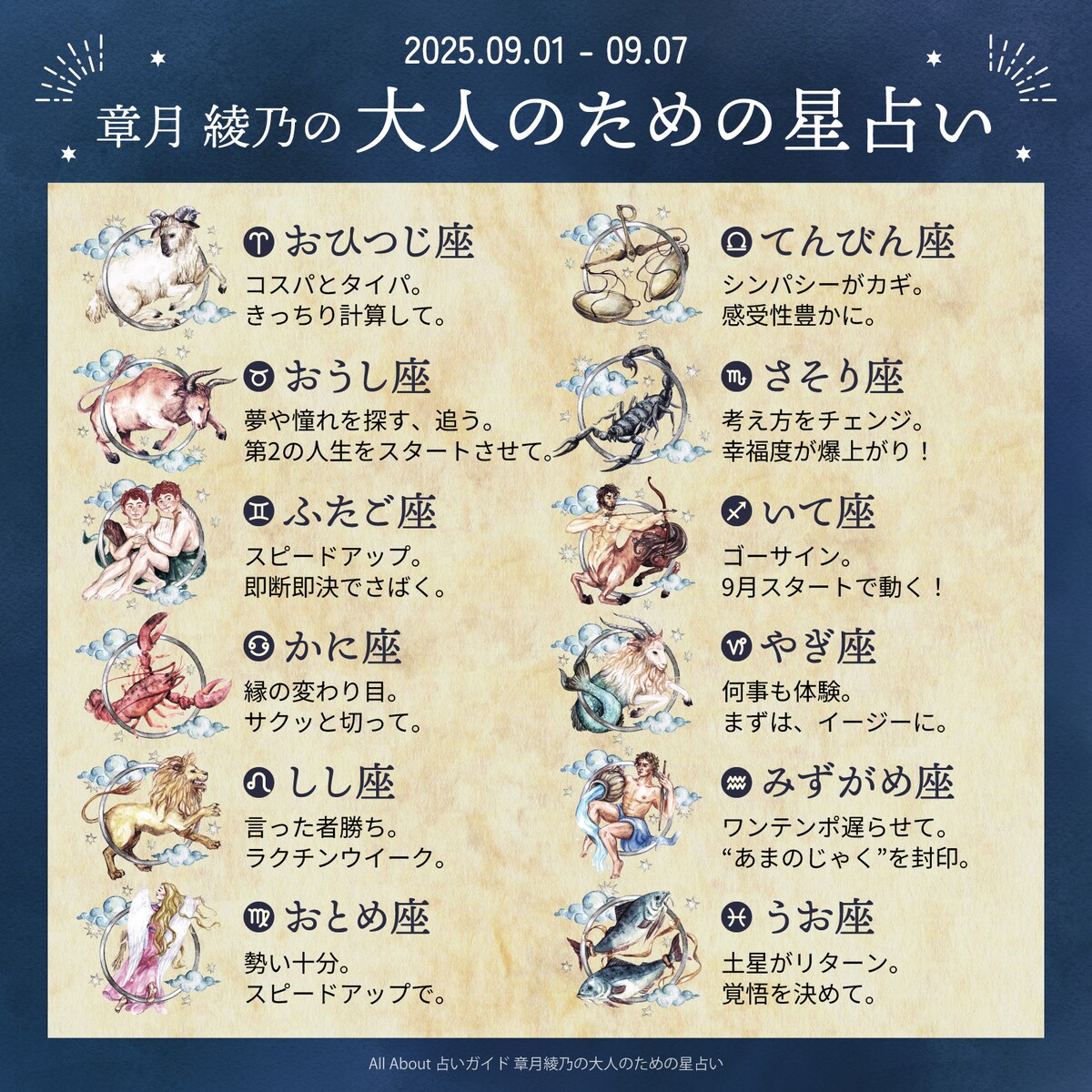 章月綾乃からあなたへ送る今週のメッセージ