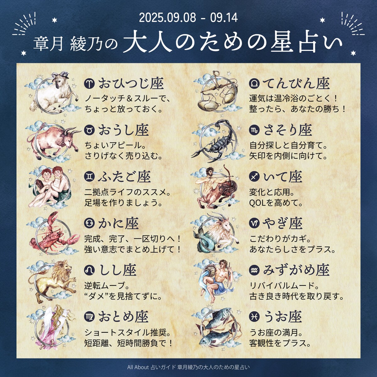 章月綾乃からあなたへ送る今週のメッセージ
