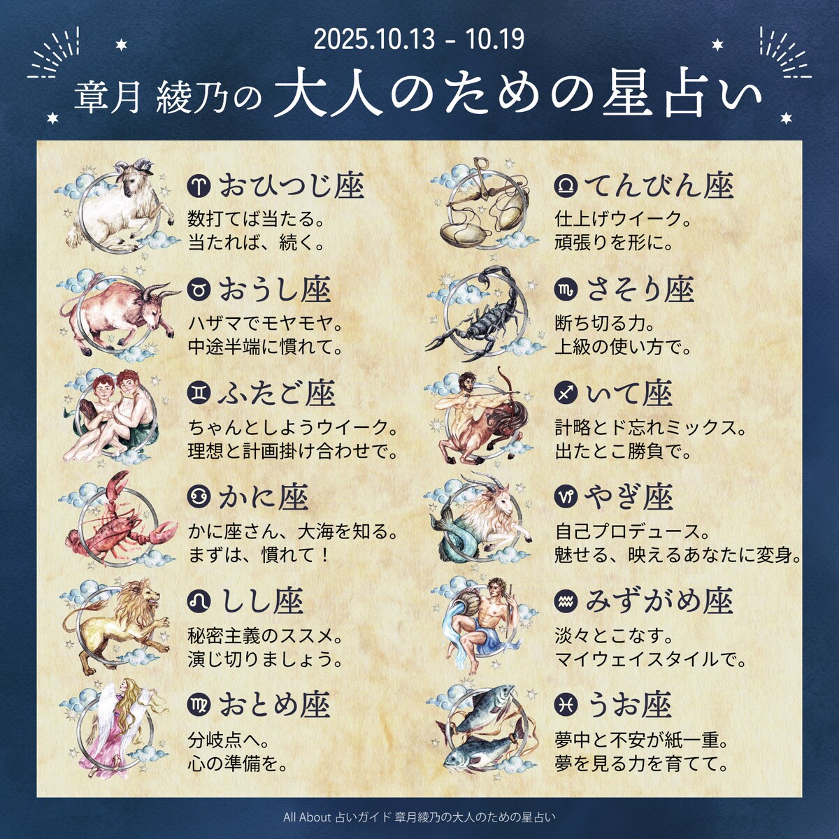 章月綾乃からあなたへ送る今週のメッセージ