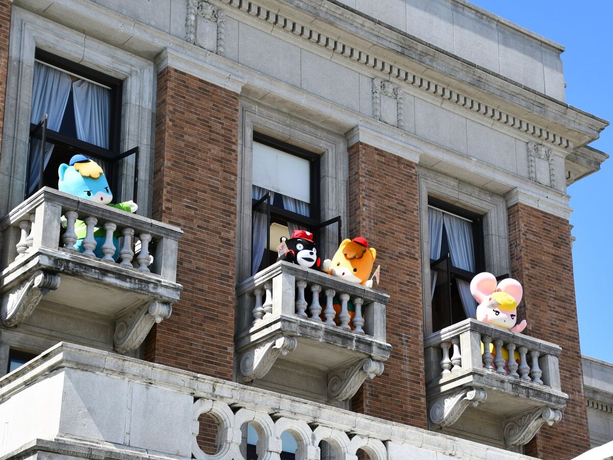 深窓のくまモン!?＝9月27日・28日、群馬県庁・商店街など