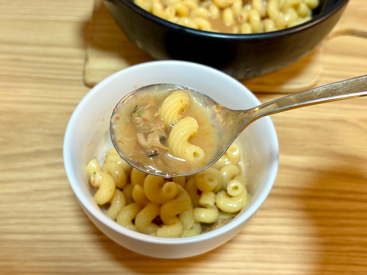アサリとニンニクの旨みがガツンと感じられるパスタに仕上がります 