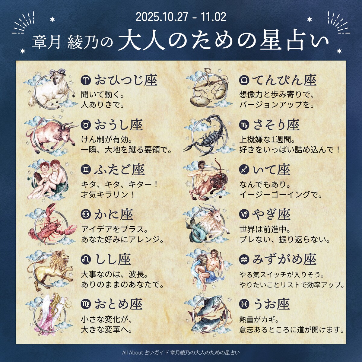 章月綾乃からあなたへ送る今週のメッセージ