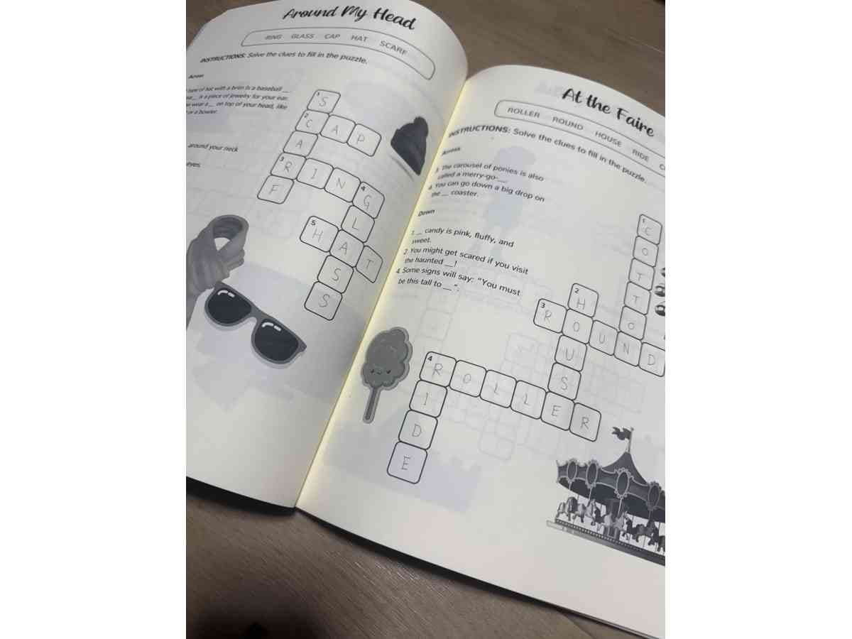Amazonで買える子ども向け教材「101 Fun Crossword Puzzles for Kids」