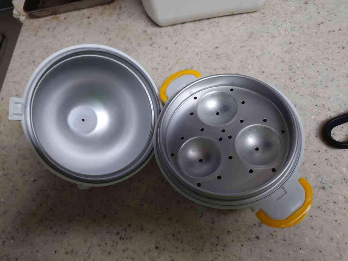 曙産業の「レンジでらくチン！ゆでたまご3個用」