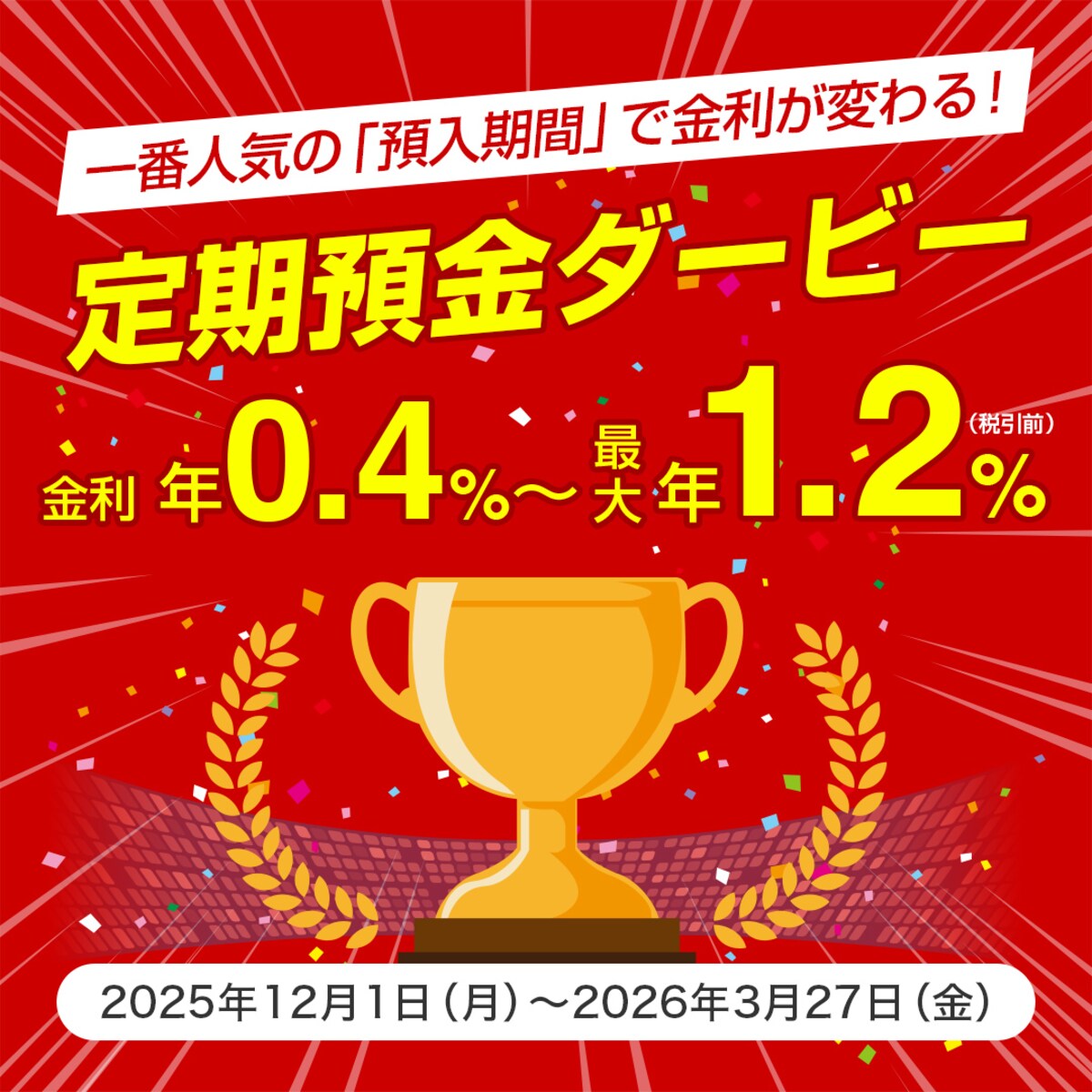 新商品：定期預金ダービー（出典：株式会社きらやか銀行）