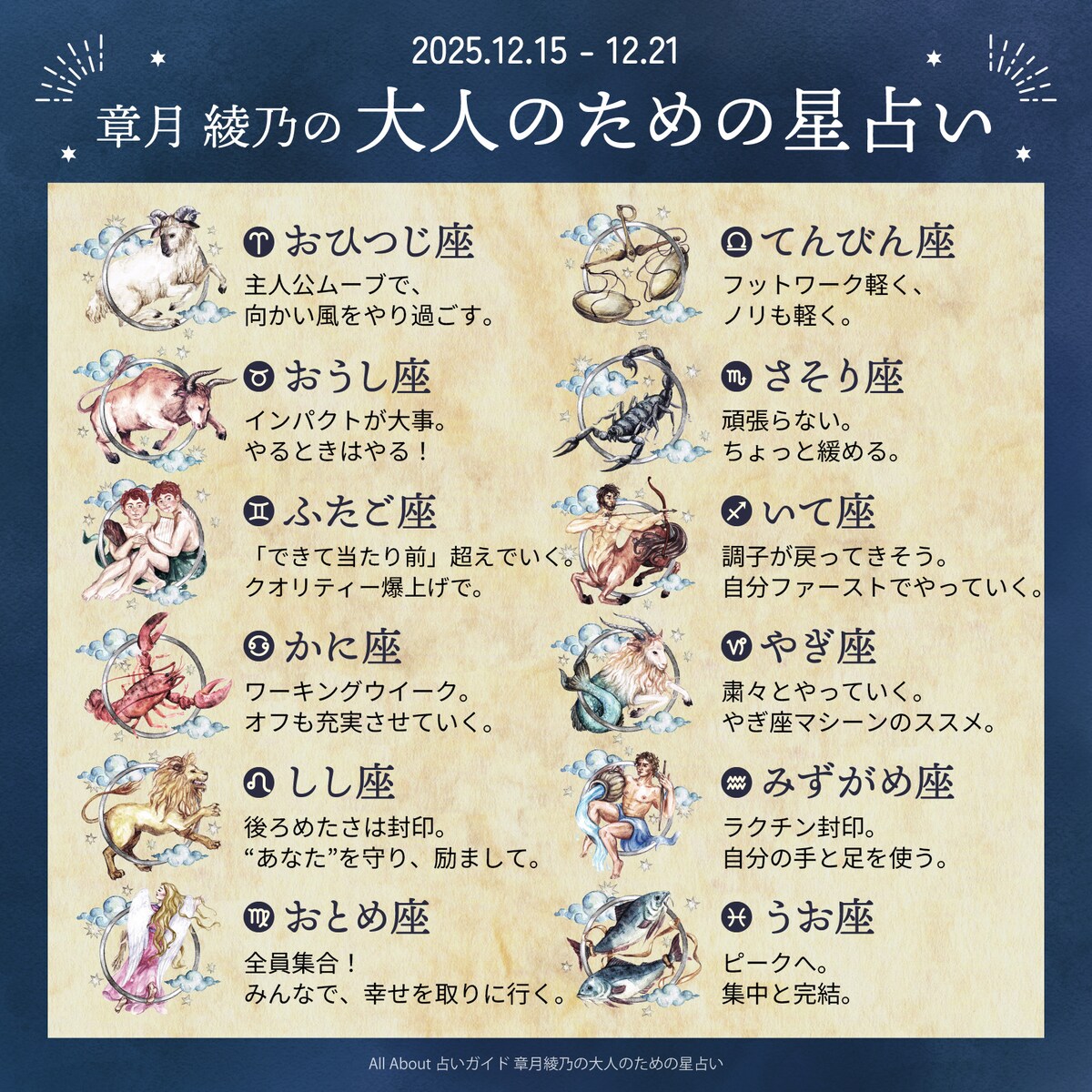 章月綾乃からあなたへ送る今週のメッセージ