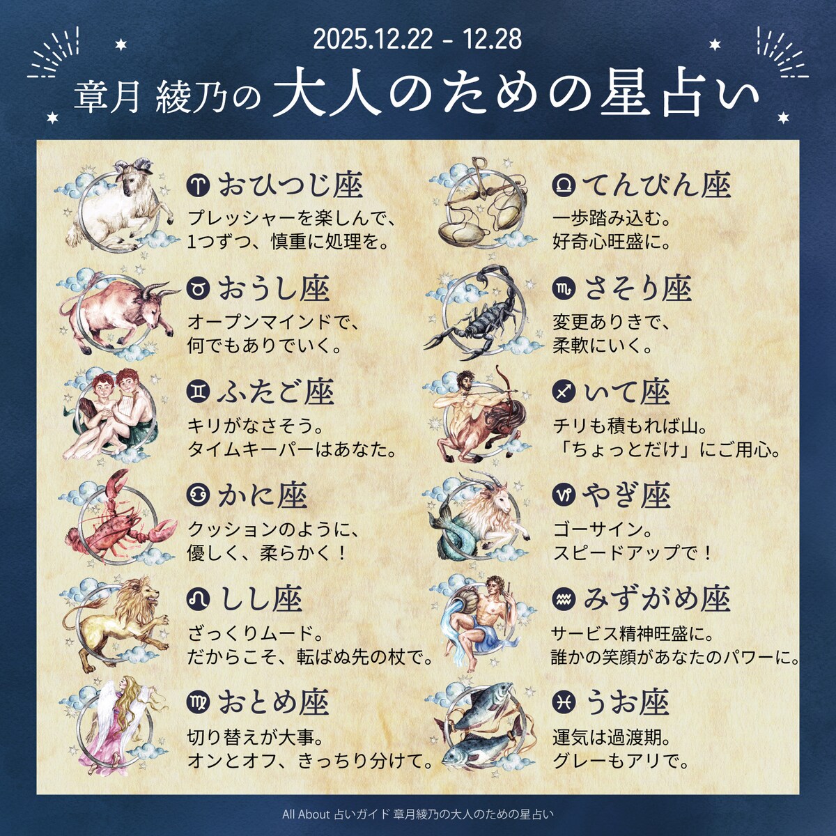 章月綾乃からあなたへ送る今週のメッセージ
