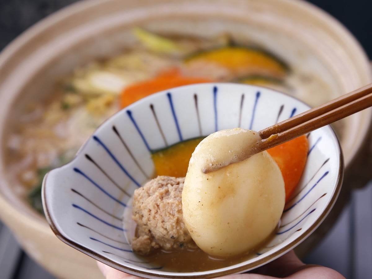鍋の具として餅