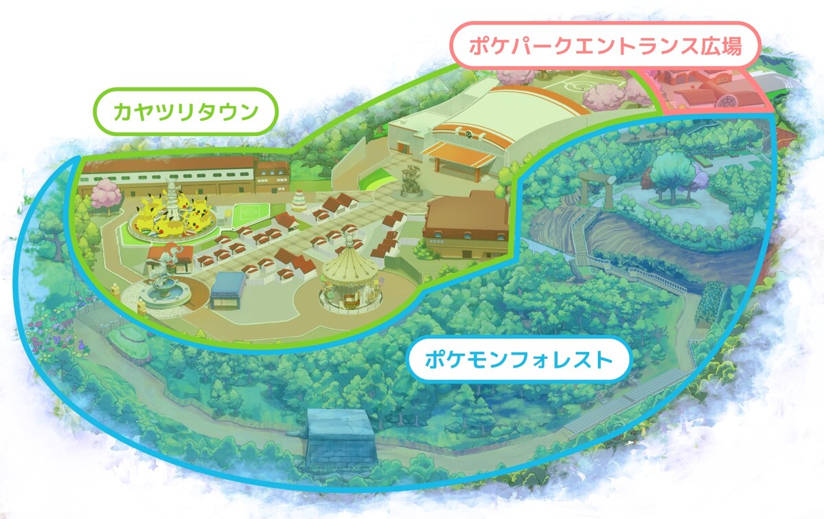 ポケパーク カントーのマップ