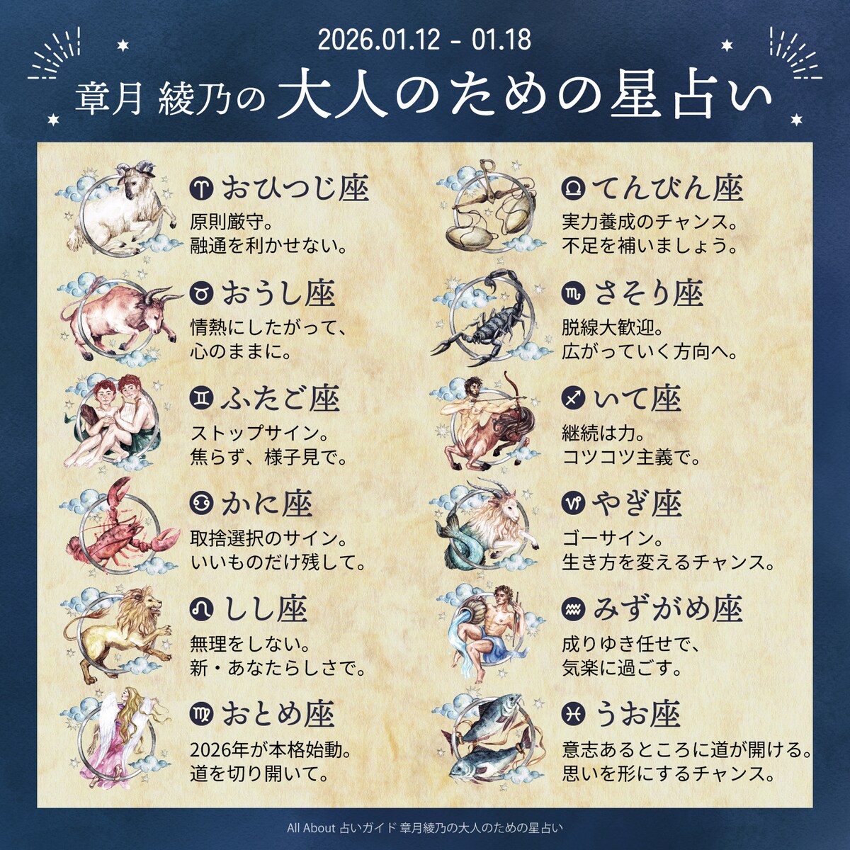 章月綾乃からあなたへ送る今週のメッセージ