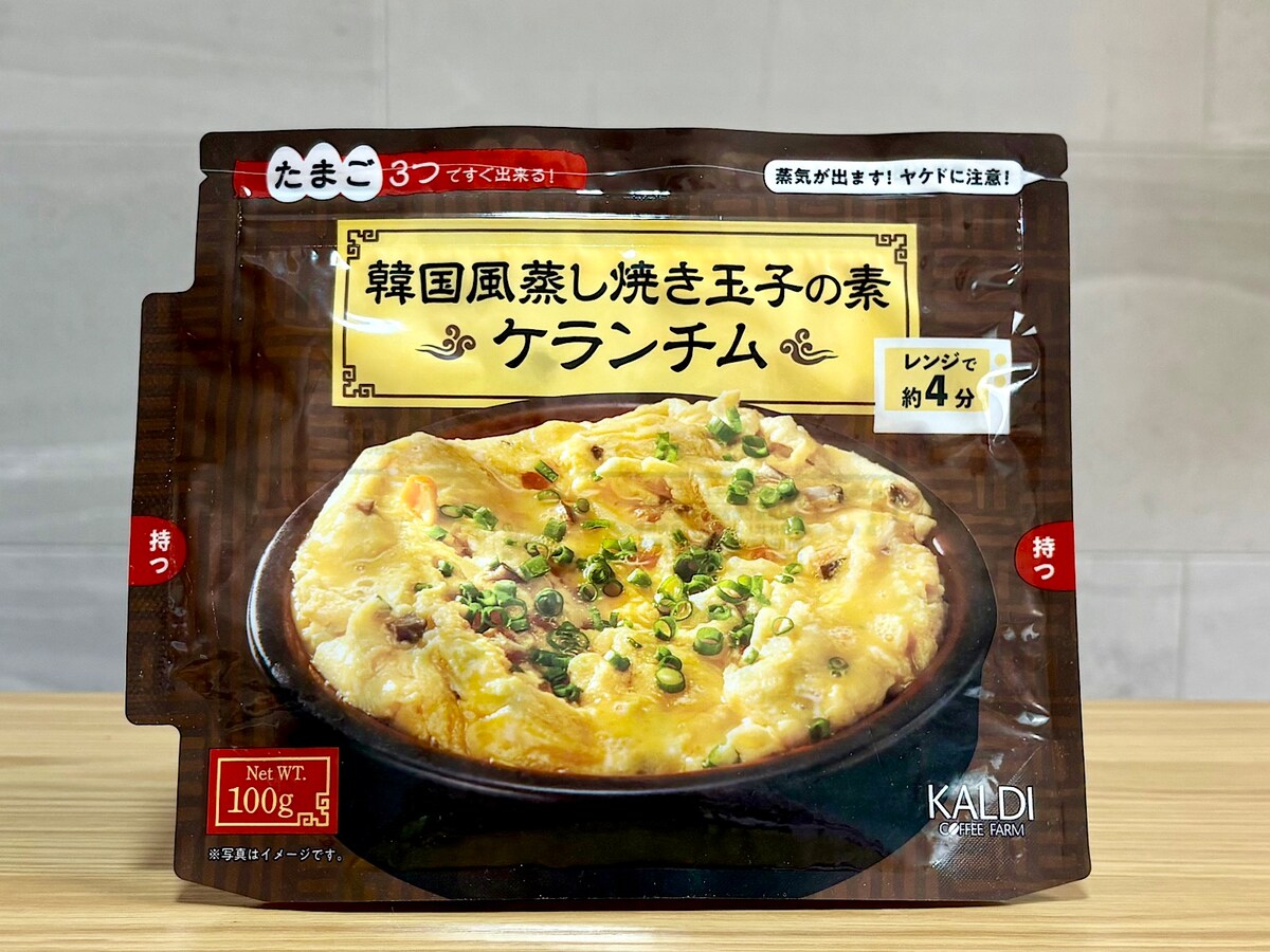 「韓国風蒸し焼き玉子の素（ケランチム） 100g」289円（税込）  