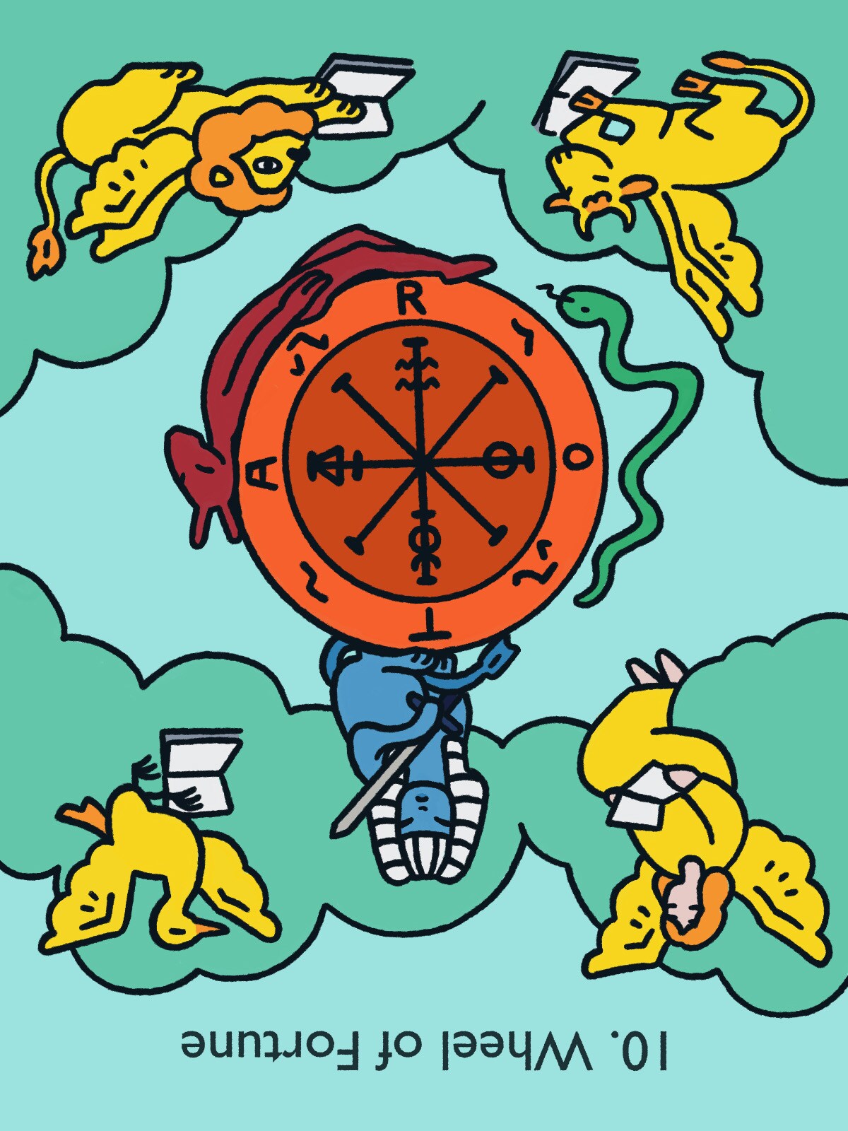 運命の輪（Wheel of Fortune）／逆位置