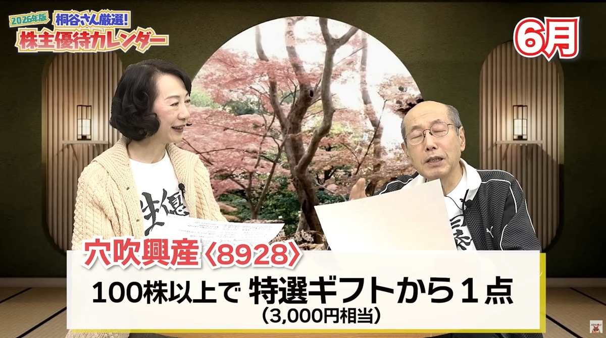 公式YouTubeチャンネル『All Aboutマネー』で6月の注目銘柄を解説する桐谷さん